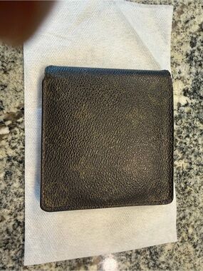 Louis Vuitton Black Monogram Canvas Bi-Fold Card Holder Wallet
